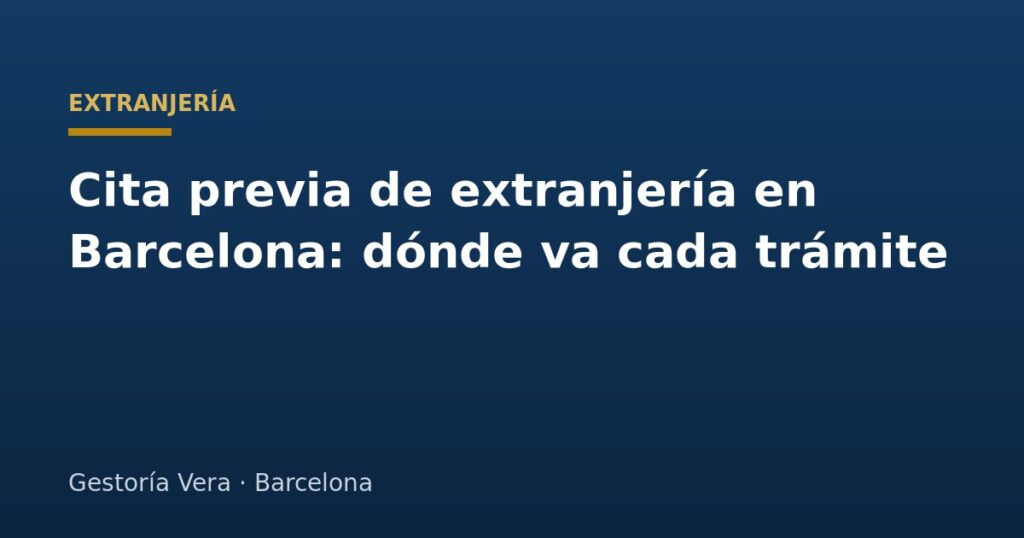 Cita previa de extranjería en Barcelona: qué trámite va a cada oficina